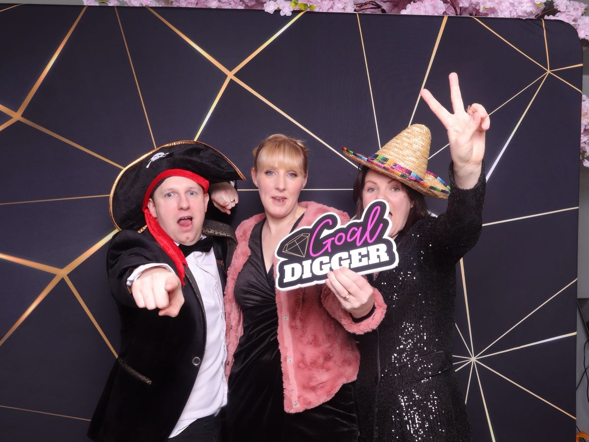 Corporate awards night guests in the IkonikShots photo booth