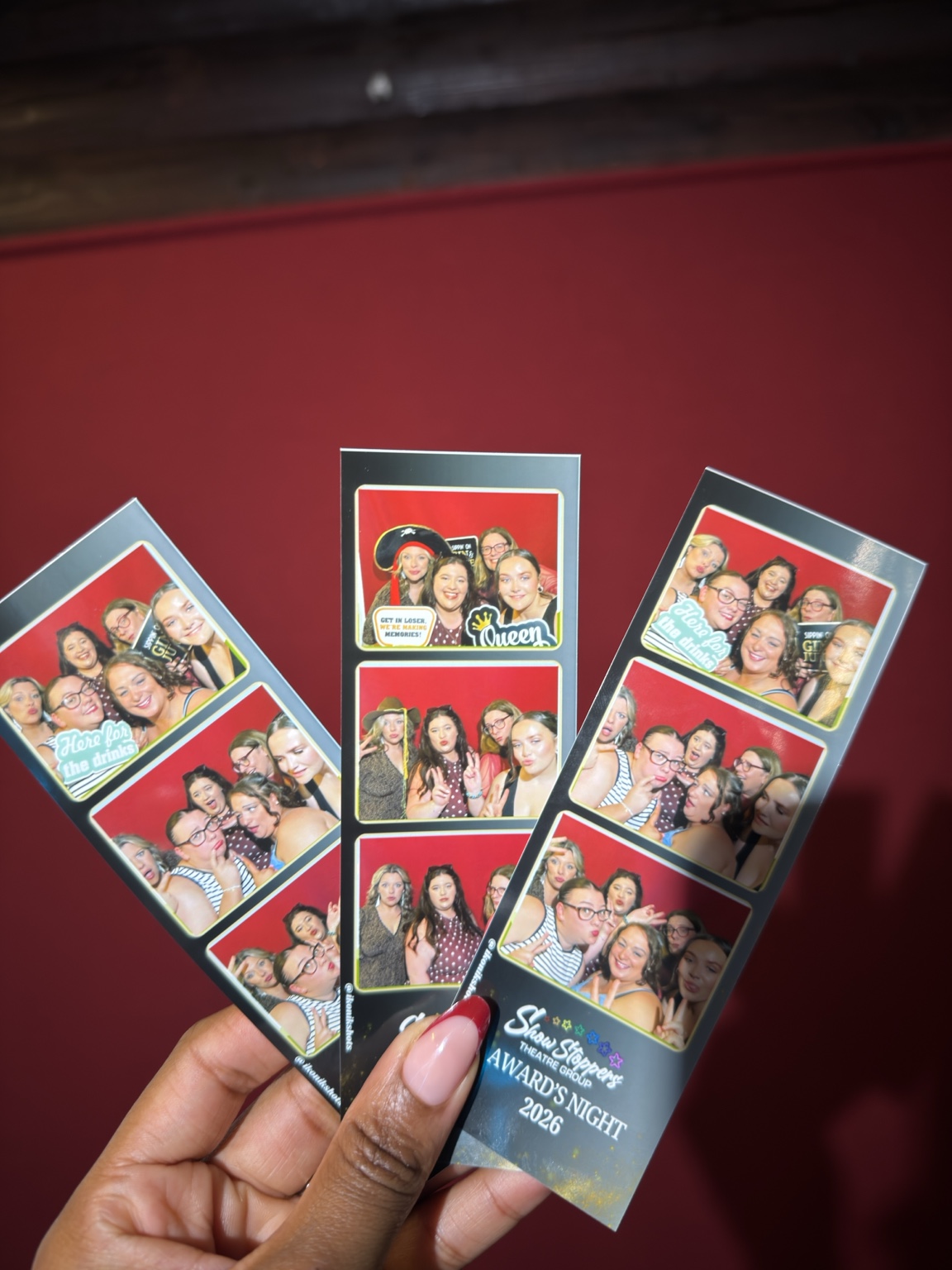 Showstoppers printed photo strips